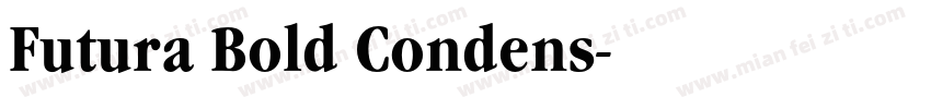 Futura Bold Condens字体转换